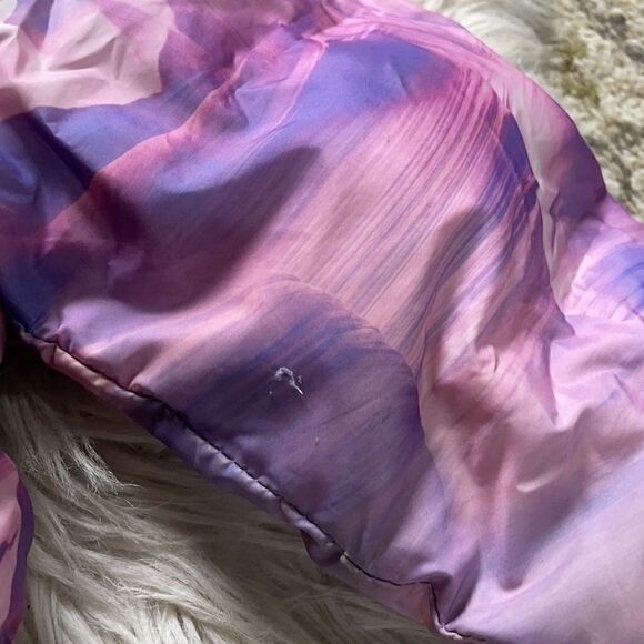 Champion Girls Pink & Purple Full Zip Puffer Jacket (Size: Kids L 10-12) - Picture 8 of 15